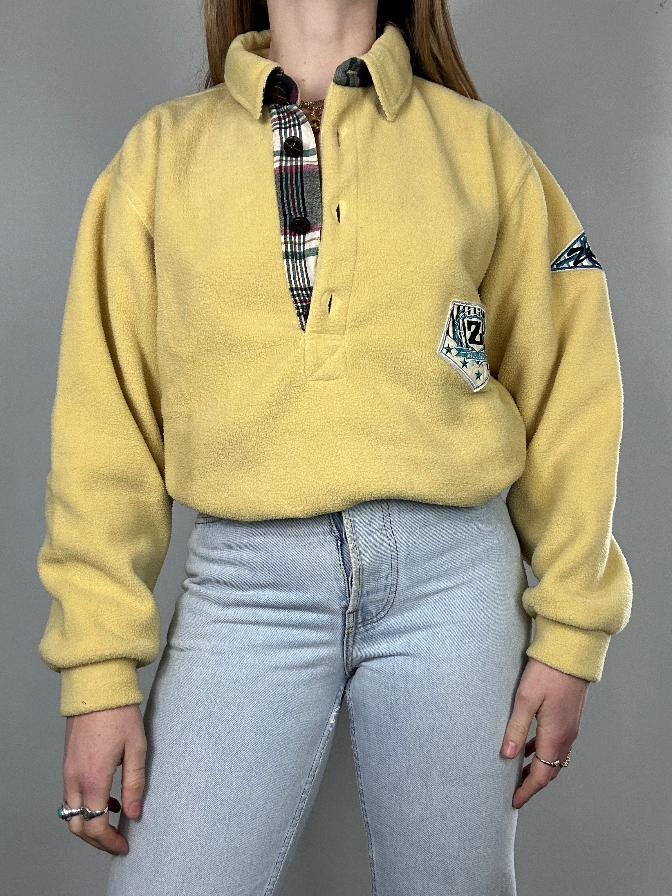 Lemon 80's Fleece Sweater Size S/M