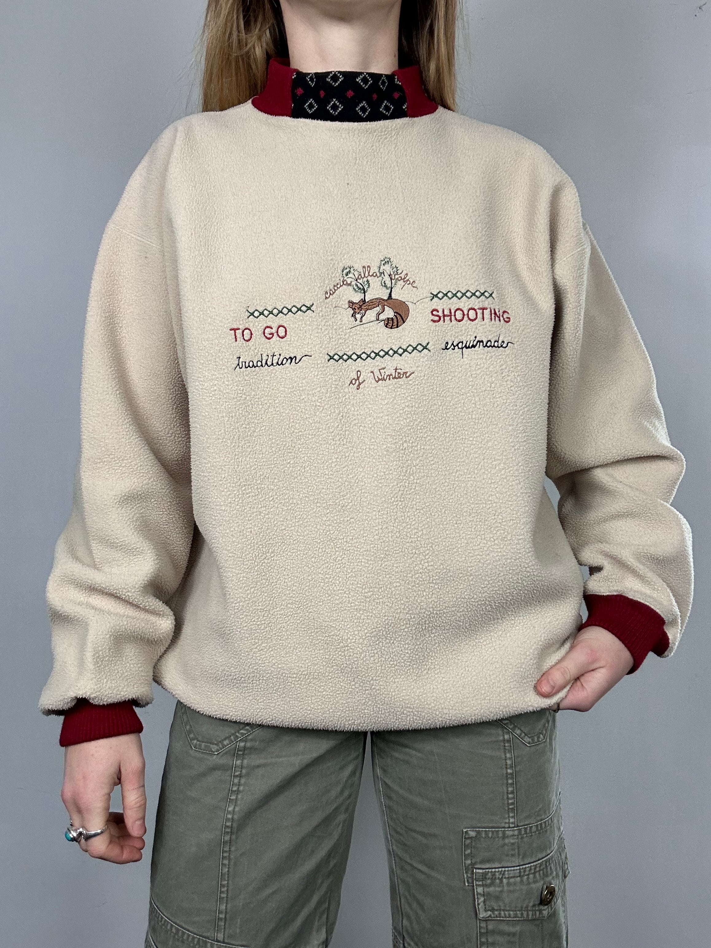 Fleece 90's Sweater Size M