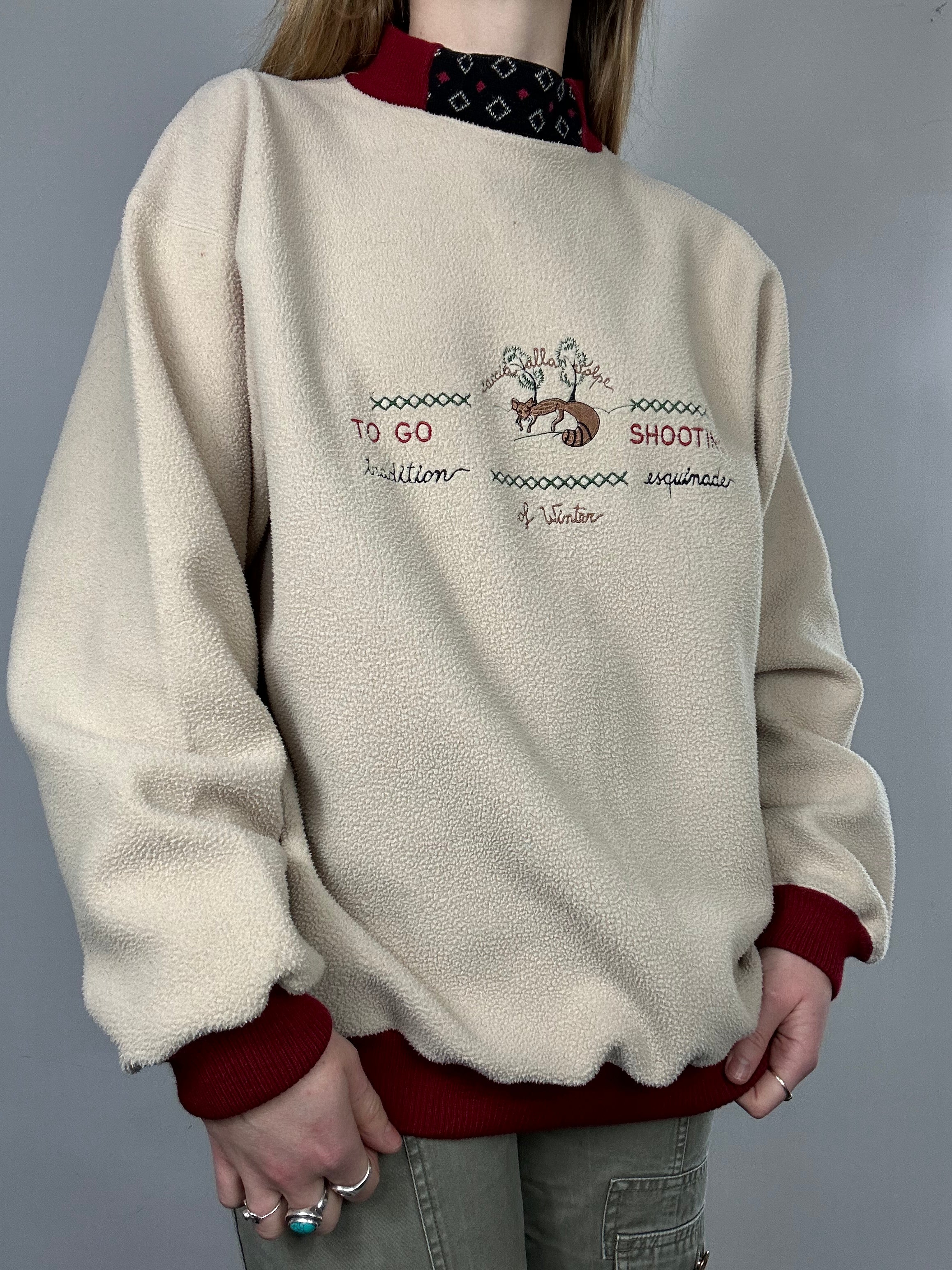 Fleece 90's Sweater Size M