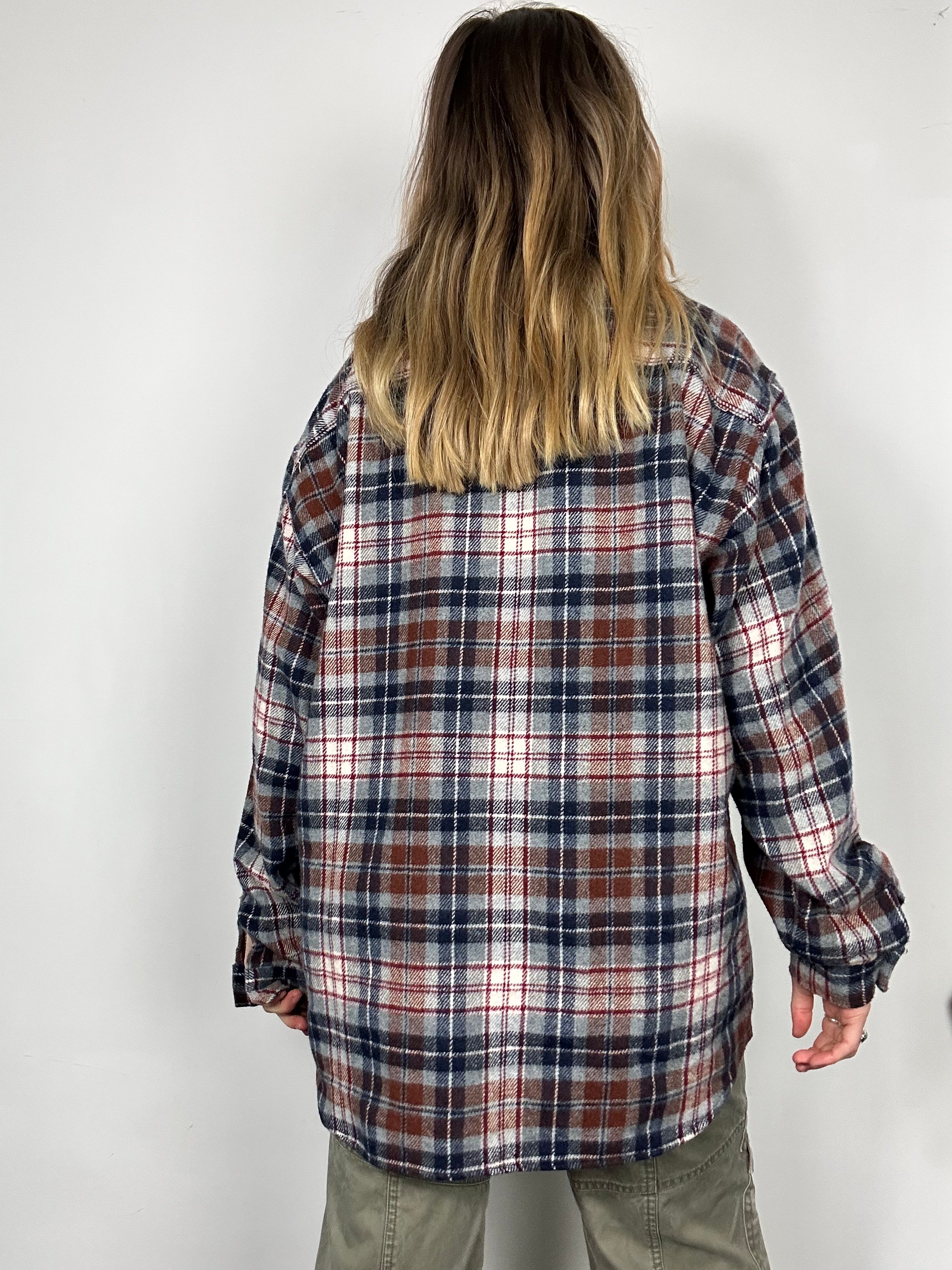 Plaid Wool Tartan Shirt Size Xl