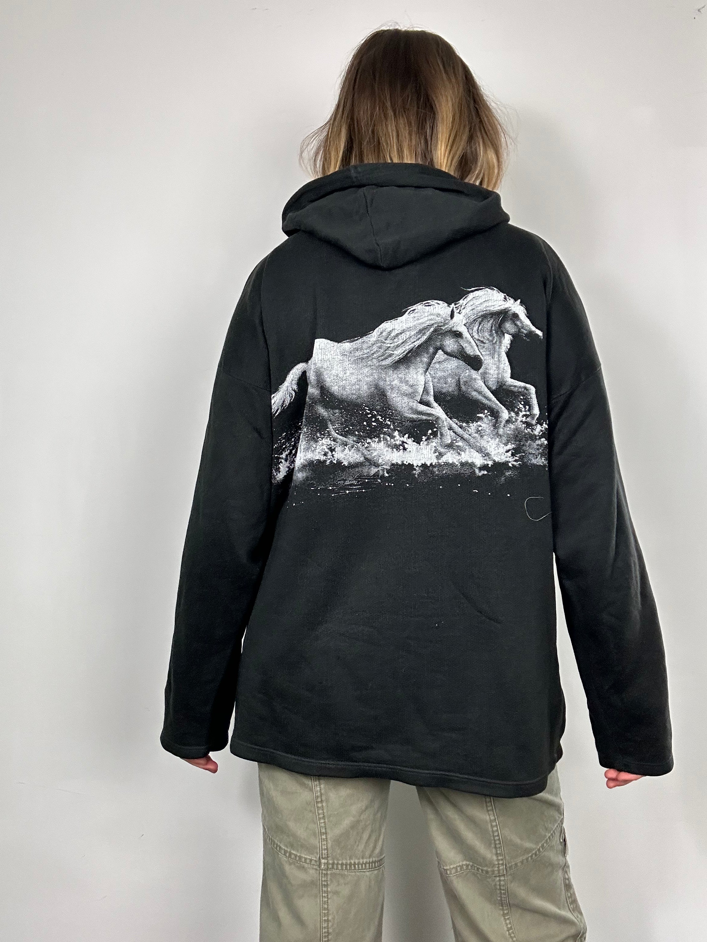 Horse 90's Hoodie Size L