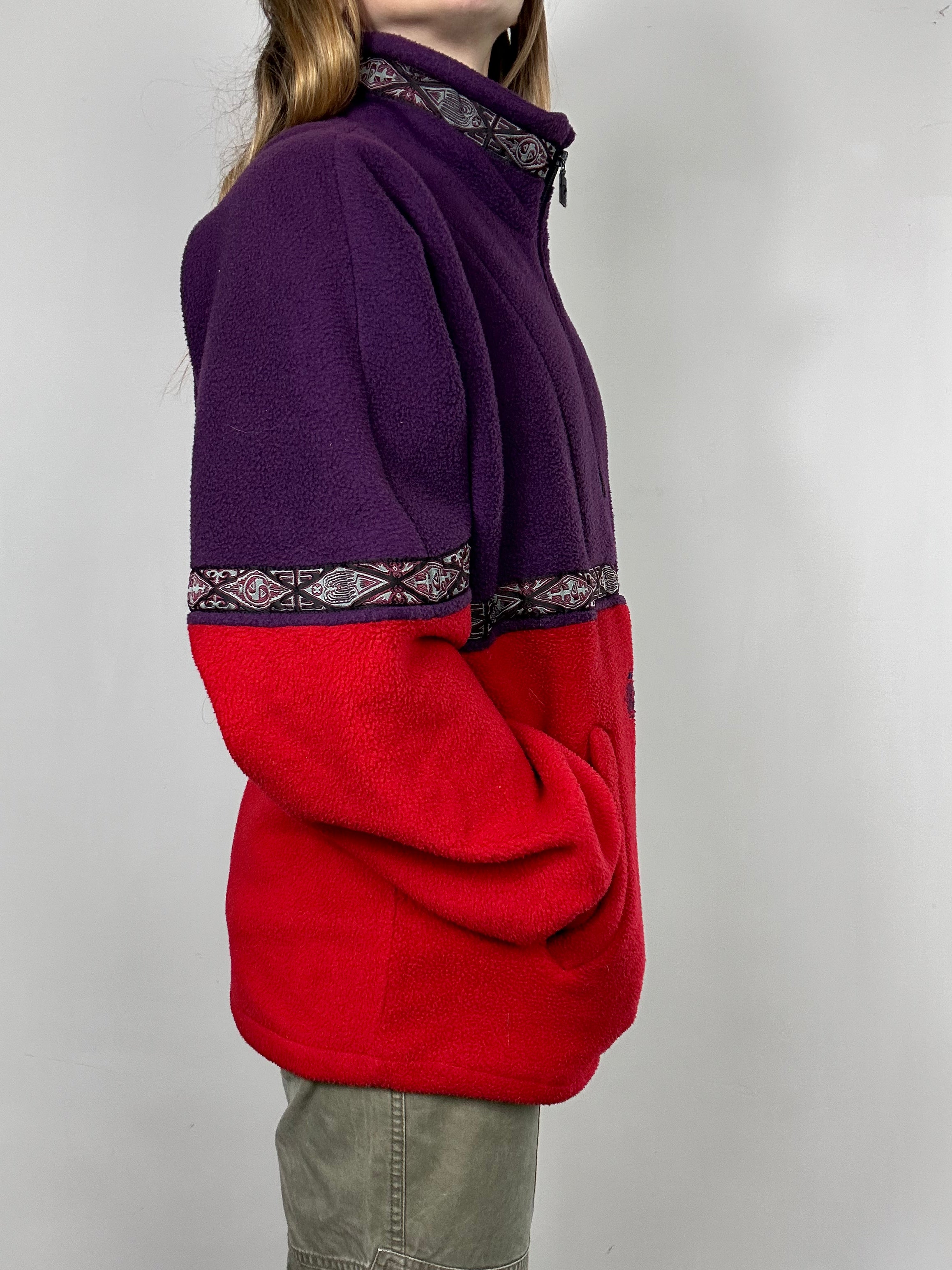 Half Zip Quicksilver Fleece Size M/L