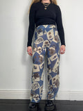 Wide Leg printed Sheer Pants Size 8/10