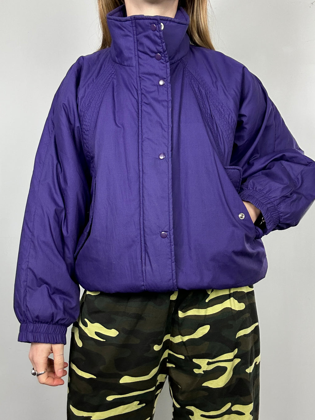 Purple Bomber Jacket Size M