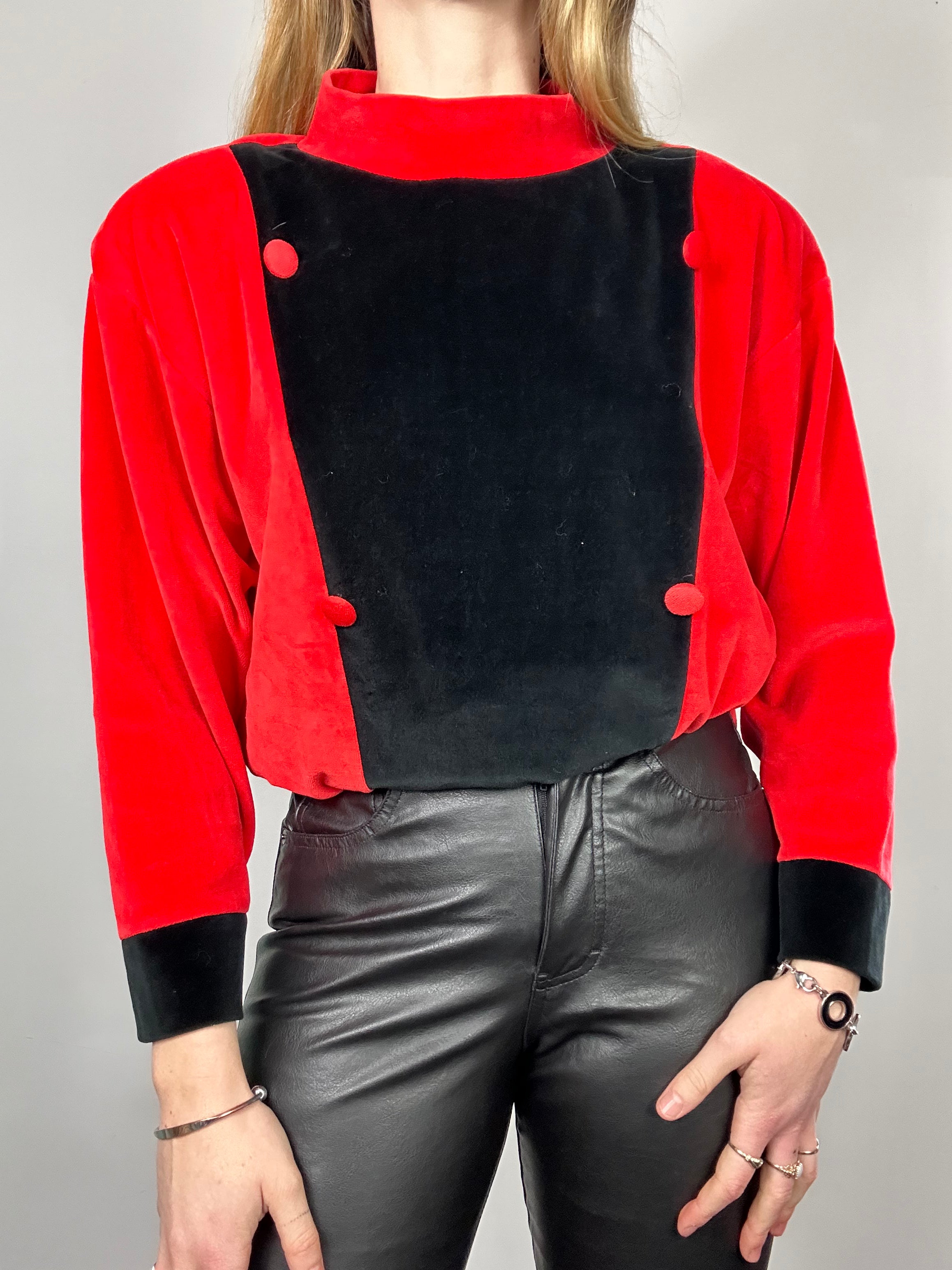 Red Velvet Sweater Size M