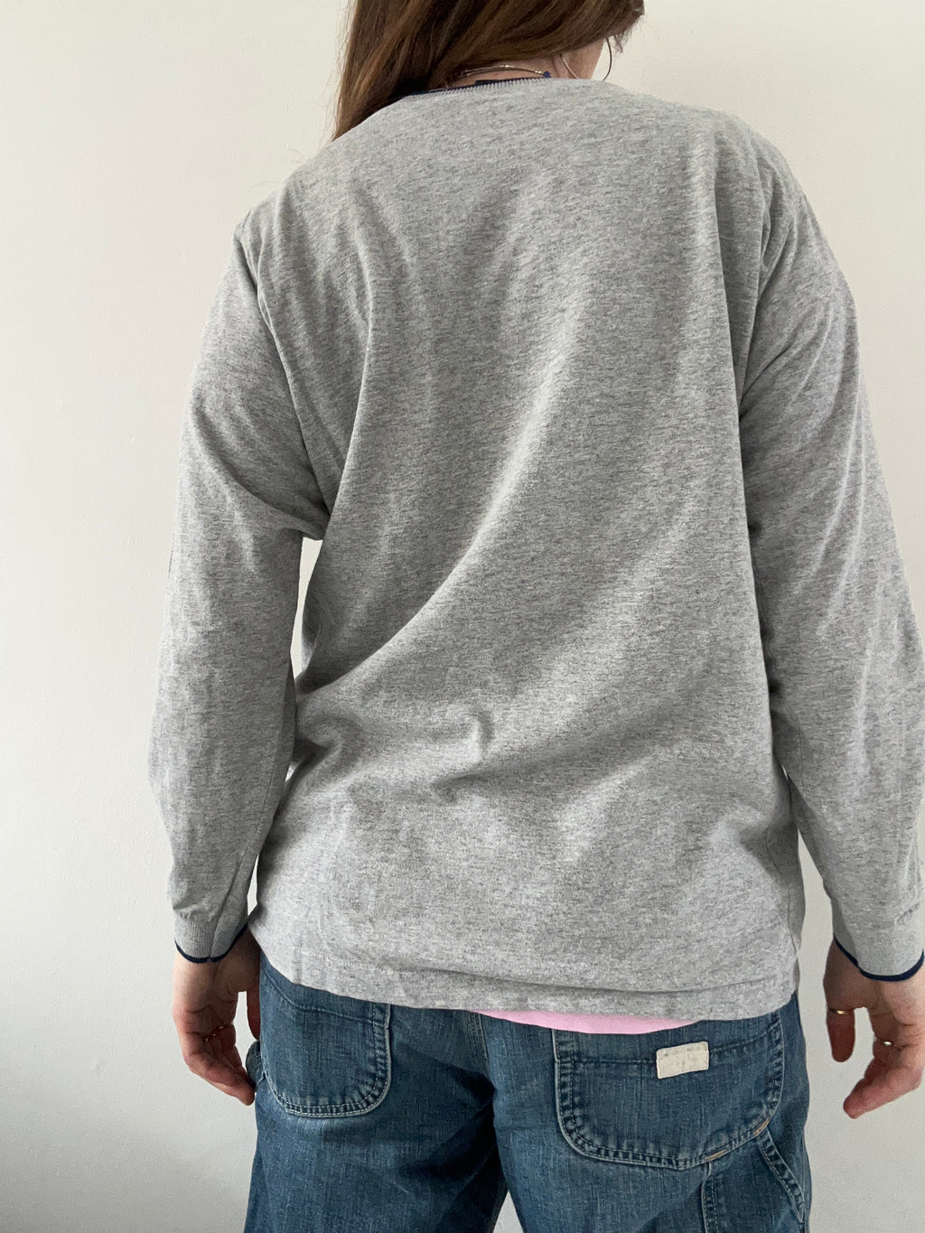 Grey Harley Davidson Long Sleeve Size S