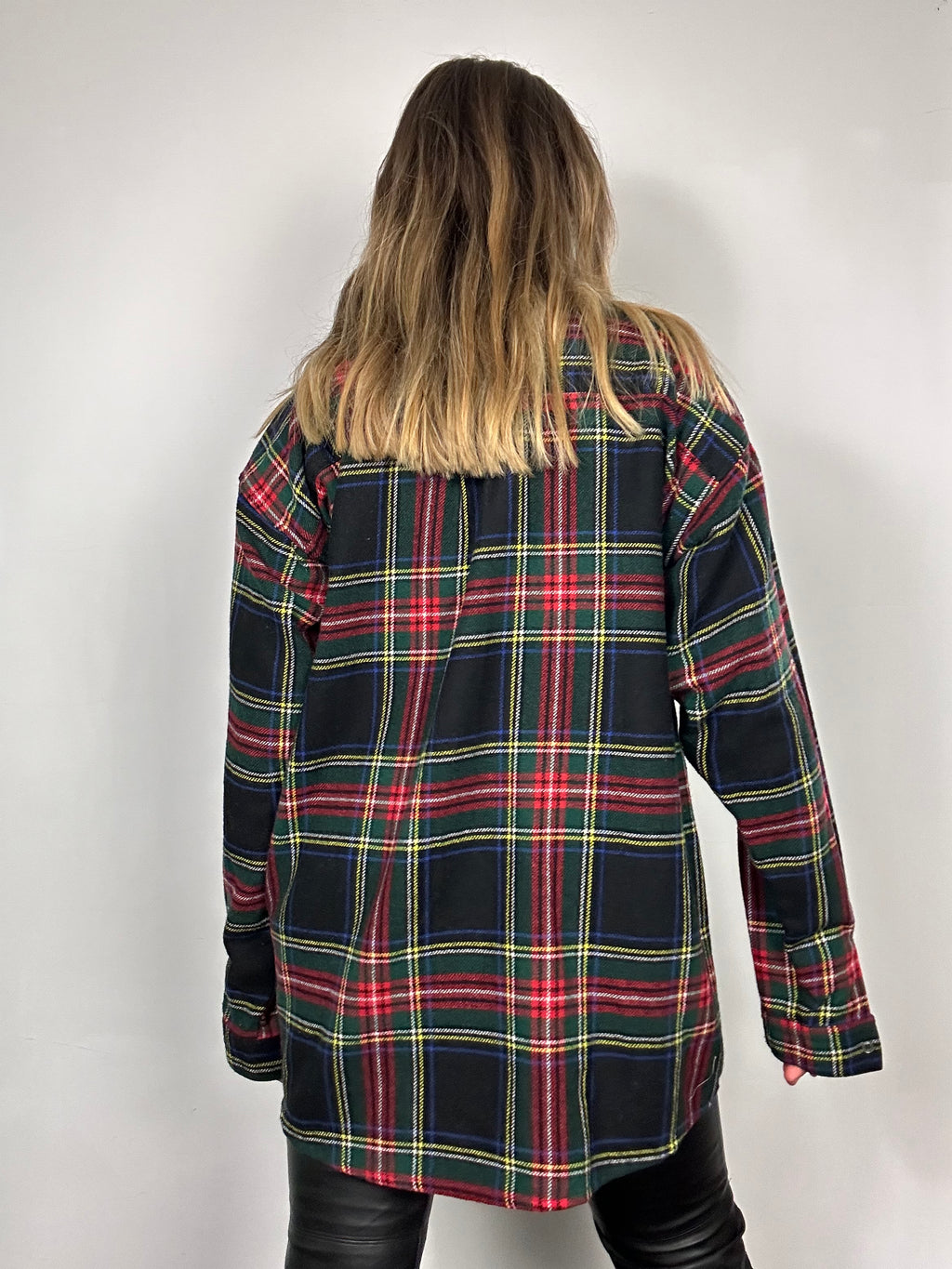 Black And red Tartan Shirt Size L