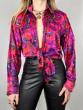 Floral Silk Shirt Size 10