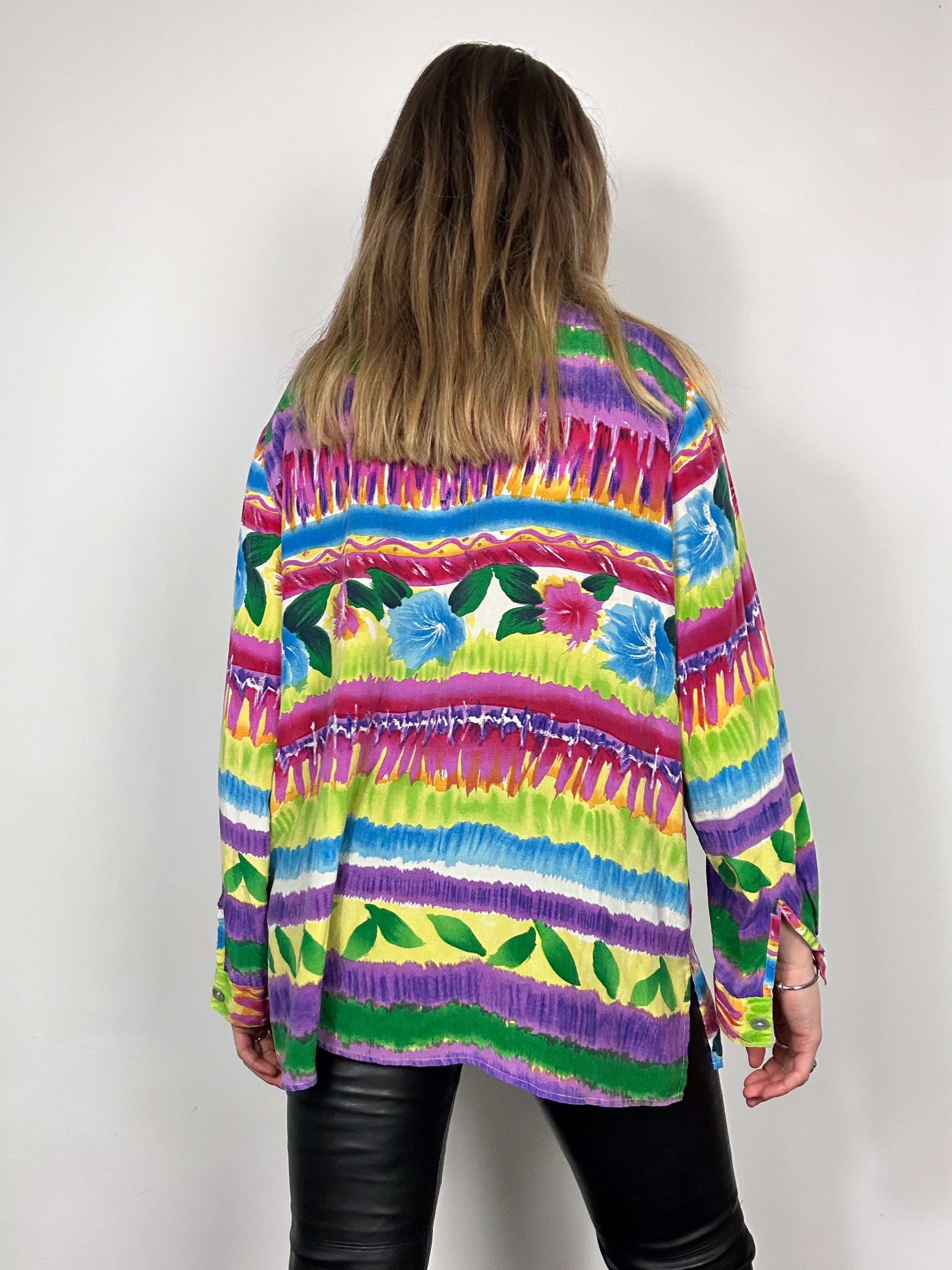 Silk 80's Shirt size 14