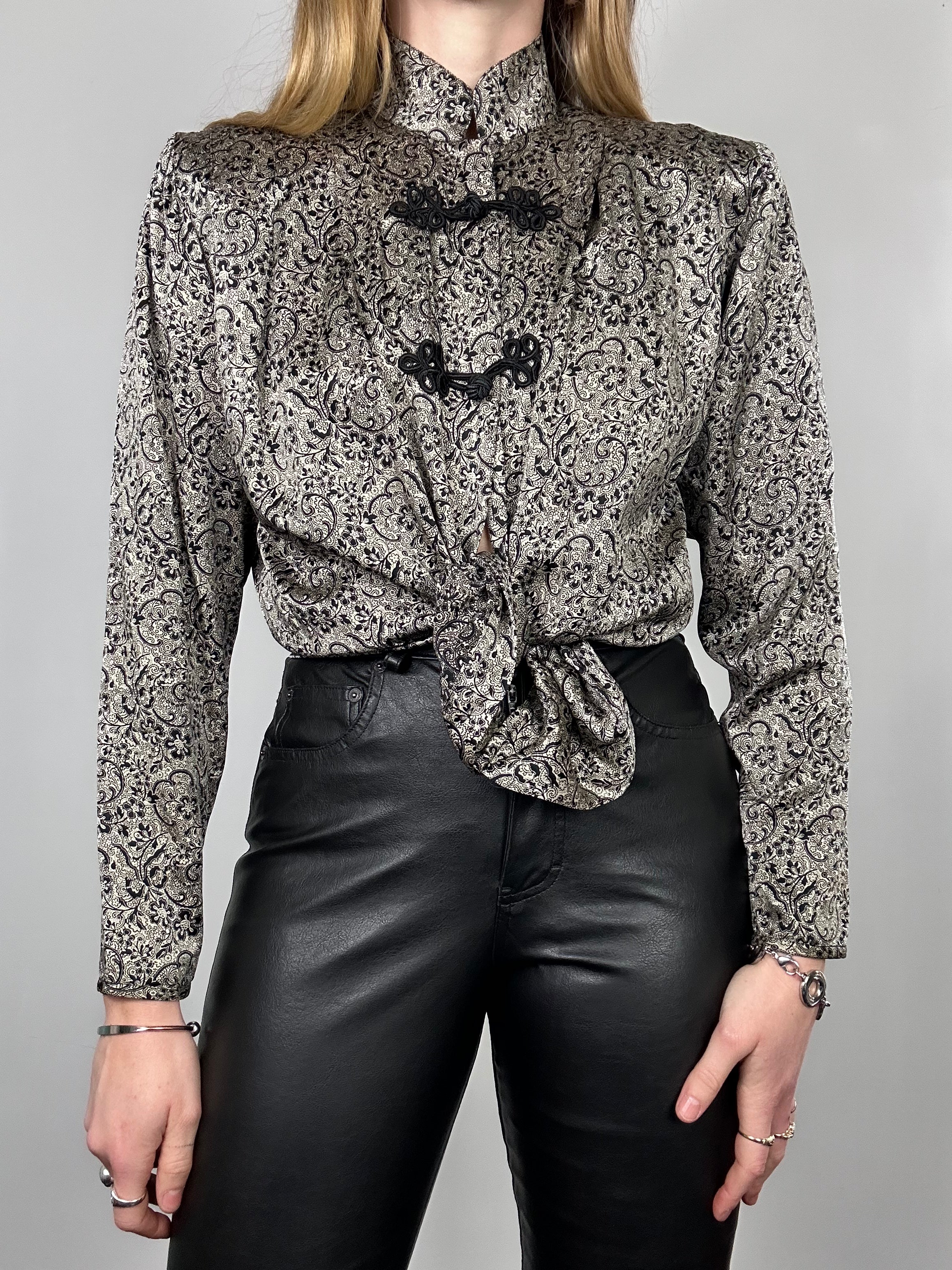 Silk Cheongsam Shirt Size 12/14