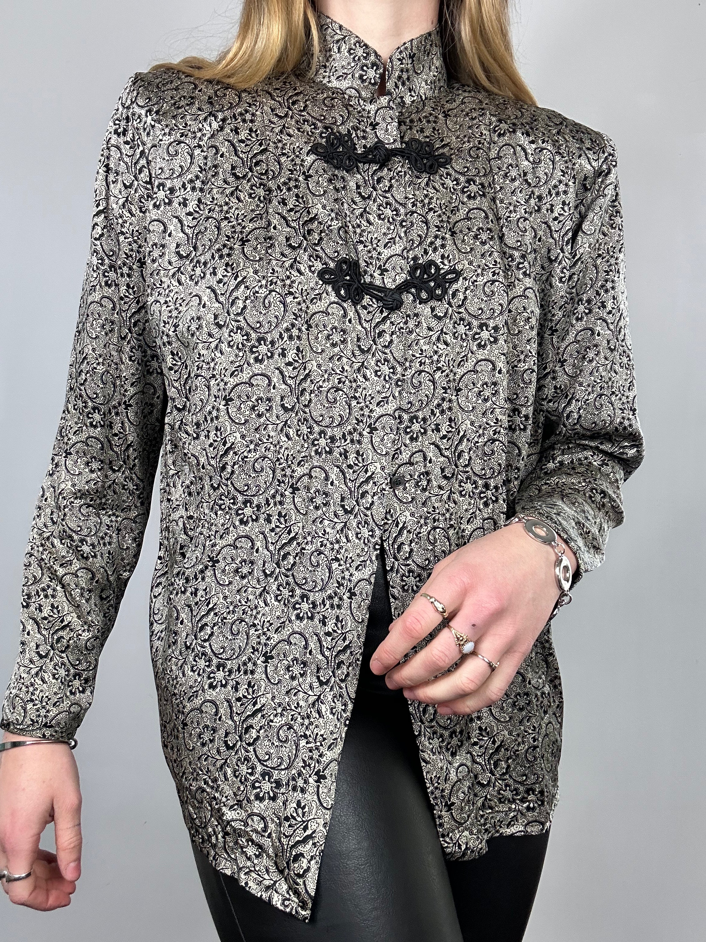 Silk Cheongsam Shirt Size 12/14