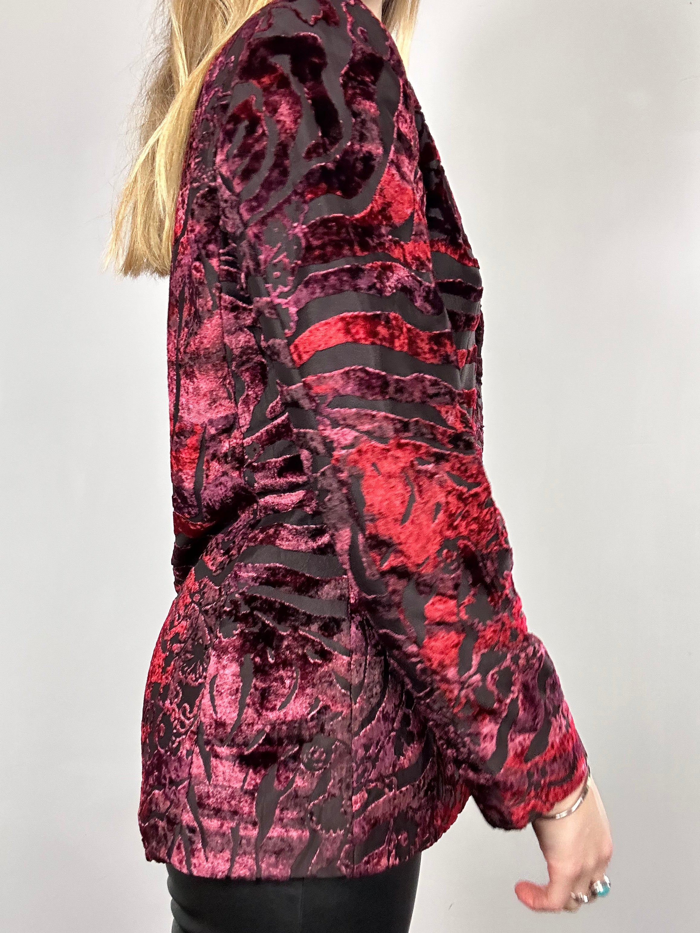 Velvet Embossed Blazer Size 8