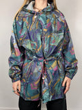 90's Printed Raincoat Size L