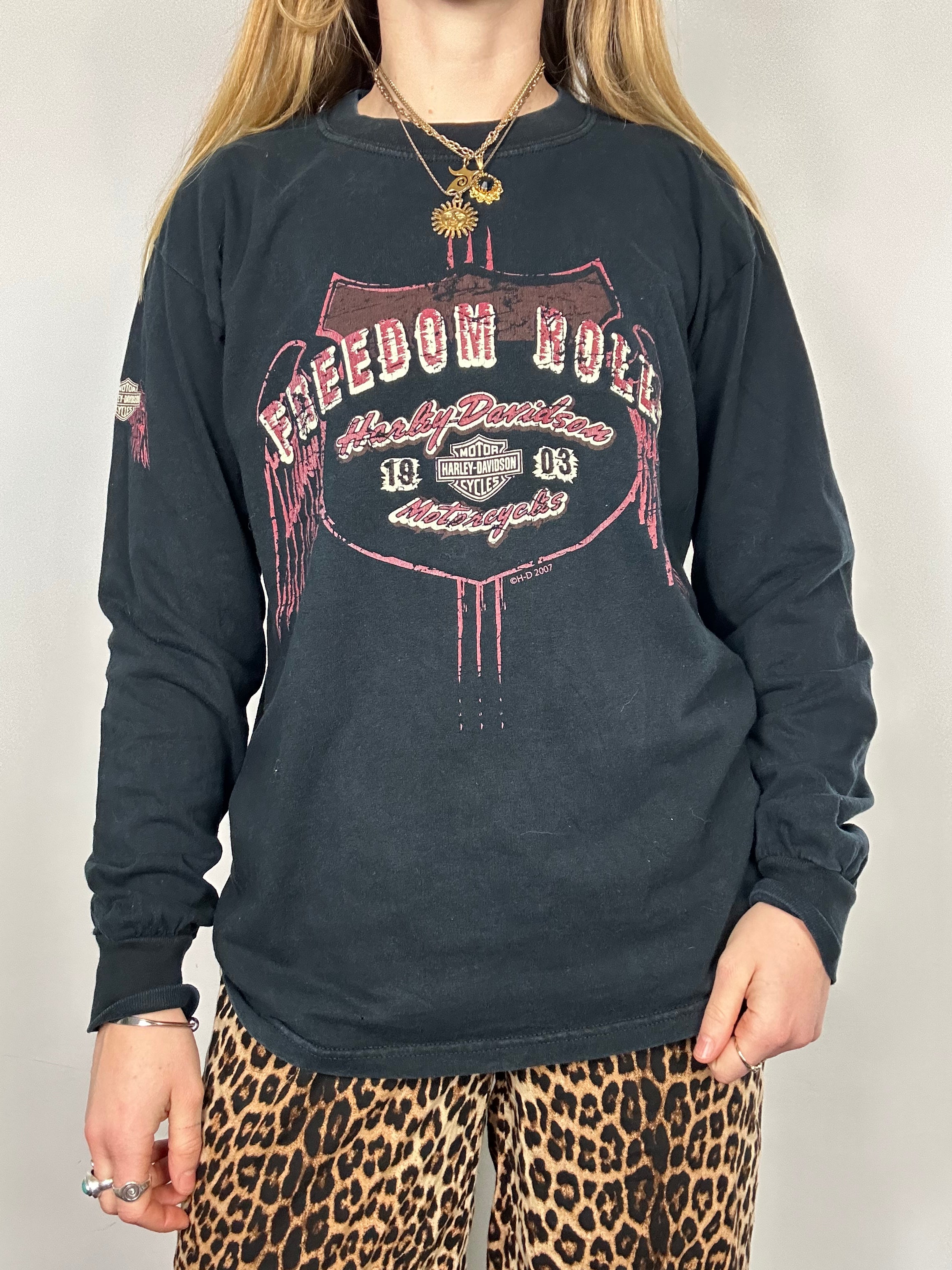 Harley Davidson Long Sleeve T Shirt size S/M