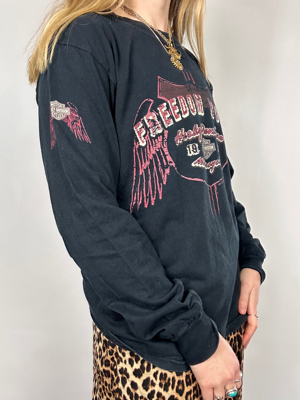 Harley Davidson Long Sleeve T Shirt size S/M