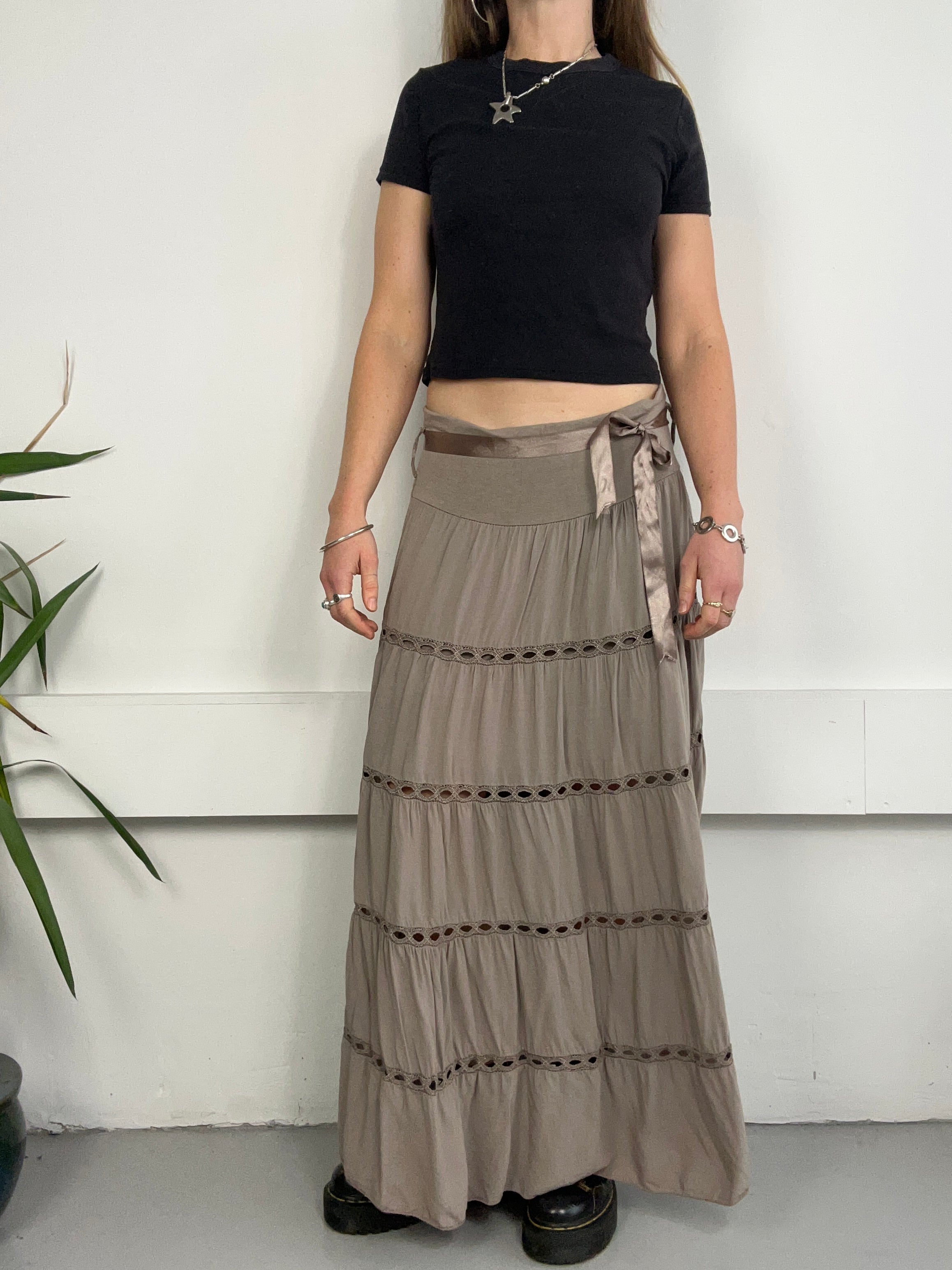 Brown Maxi Skirt Size 12