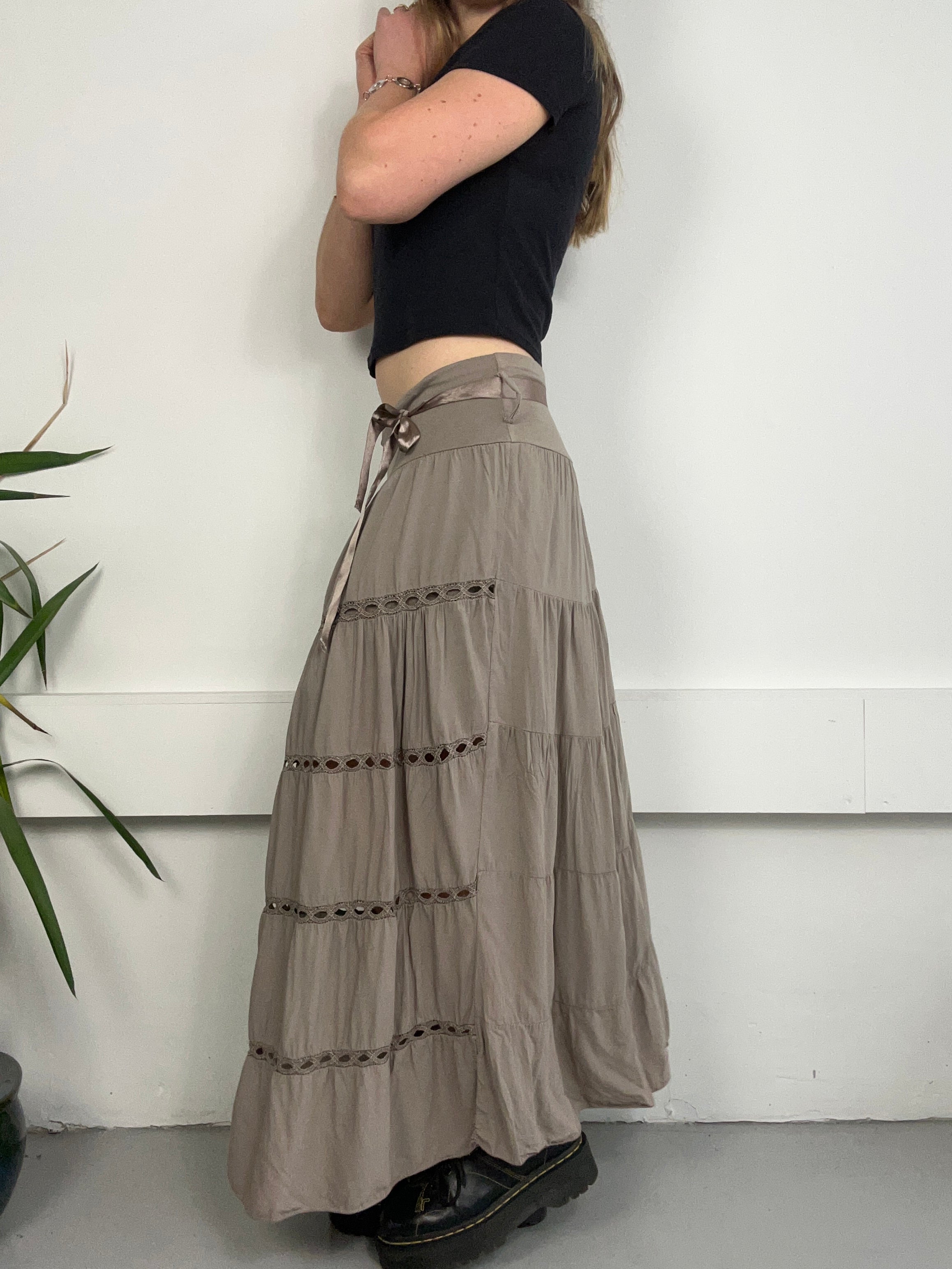 Brown Maxi Skirt Size 12