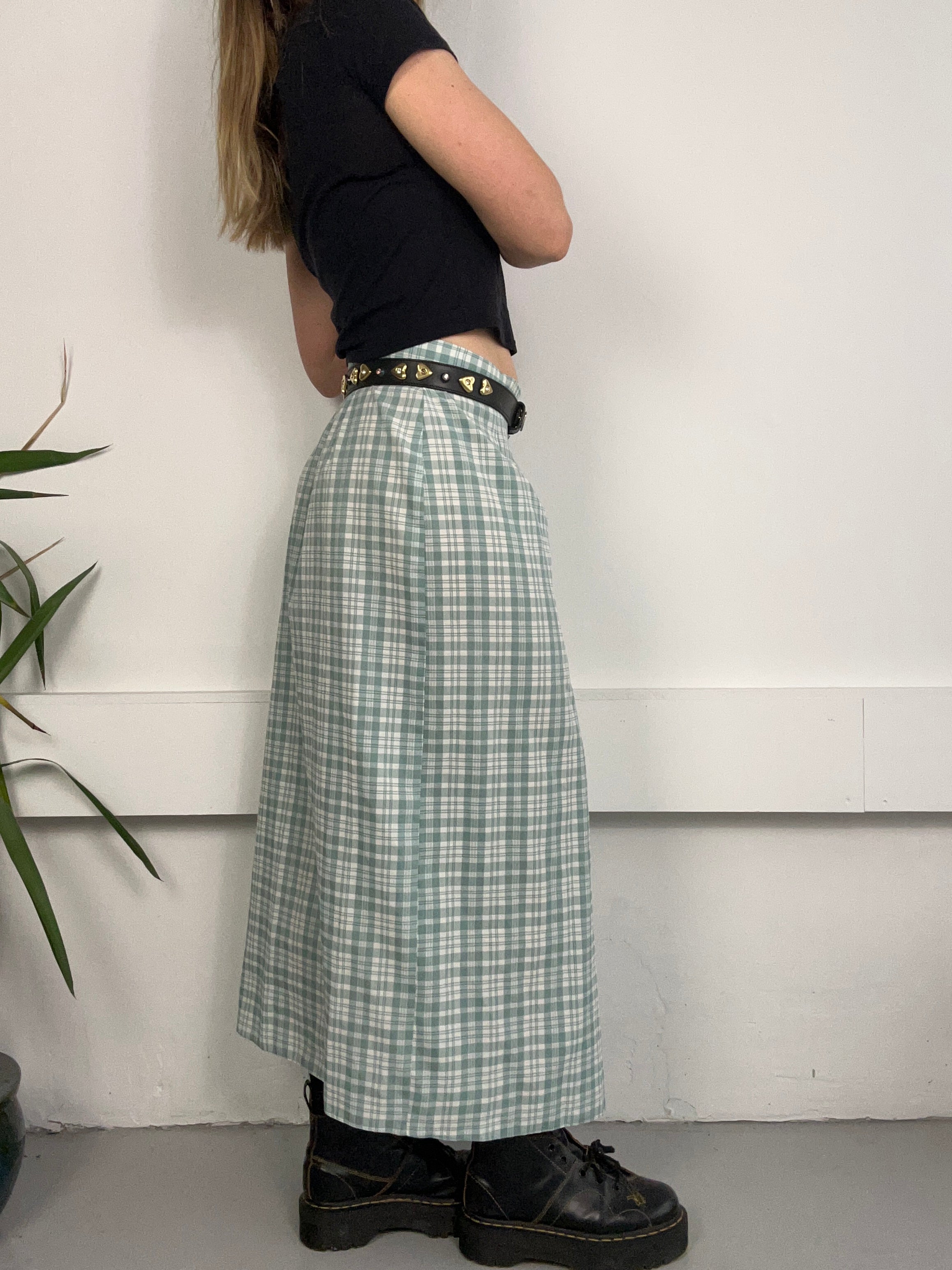 Tartan wrap Maxi Skirt Size 12