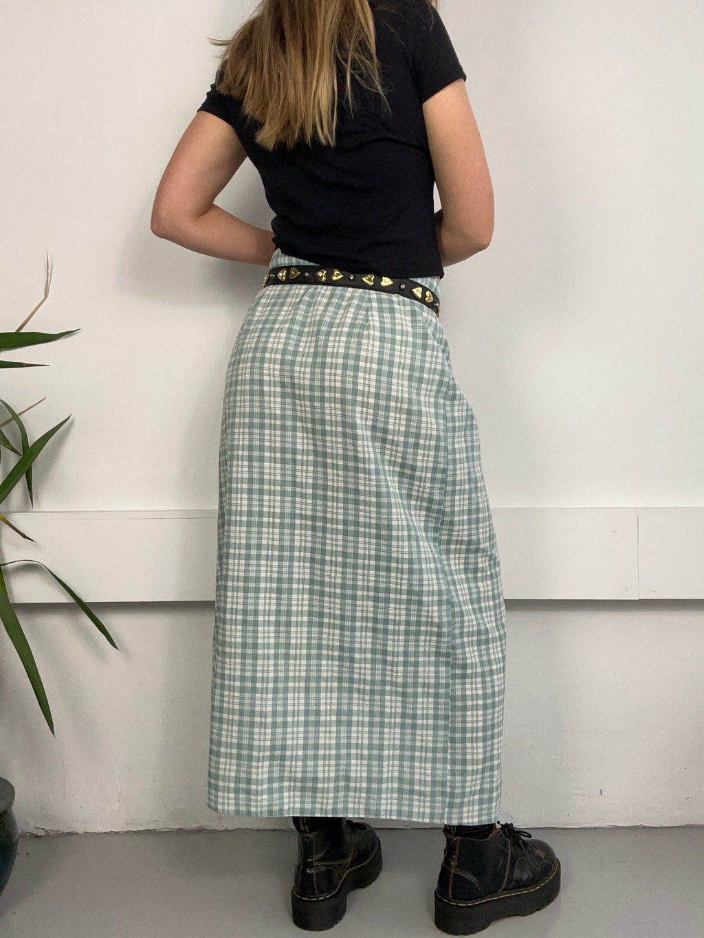 Tartan wrap Maxi Skirt Size 12
