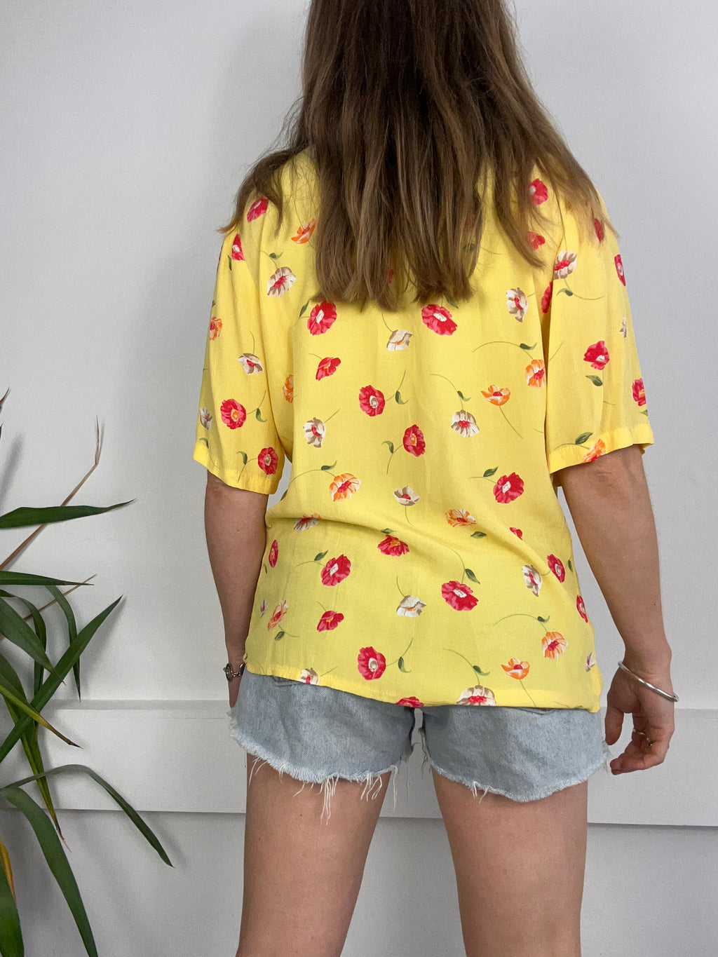Yellow Floral Shirt Size 10/12