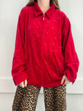 Velvet 80's Dominate Red Jacket Size Xl
