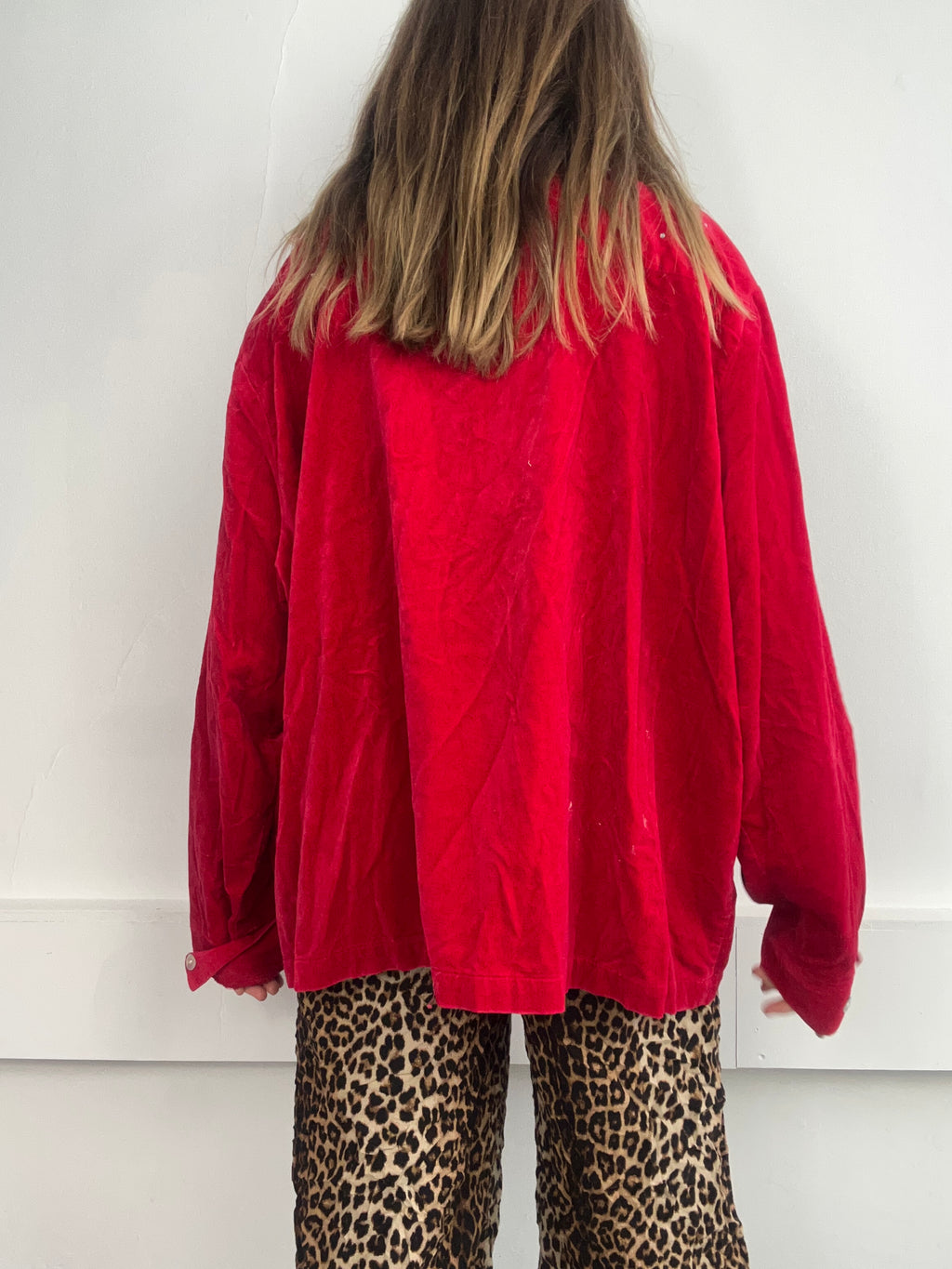 Velvet 80's Dominate Red Jacket Size Xl
