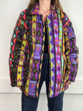 Aztec Fleece Coat Size L