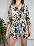 Sheer Tiger Print Shirt Size 12