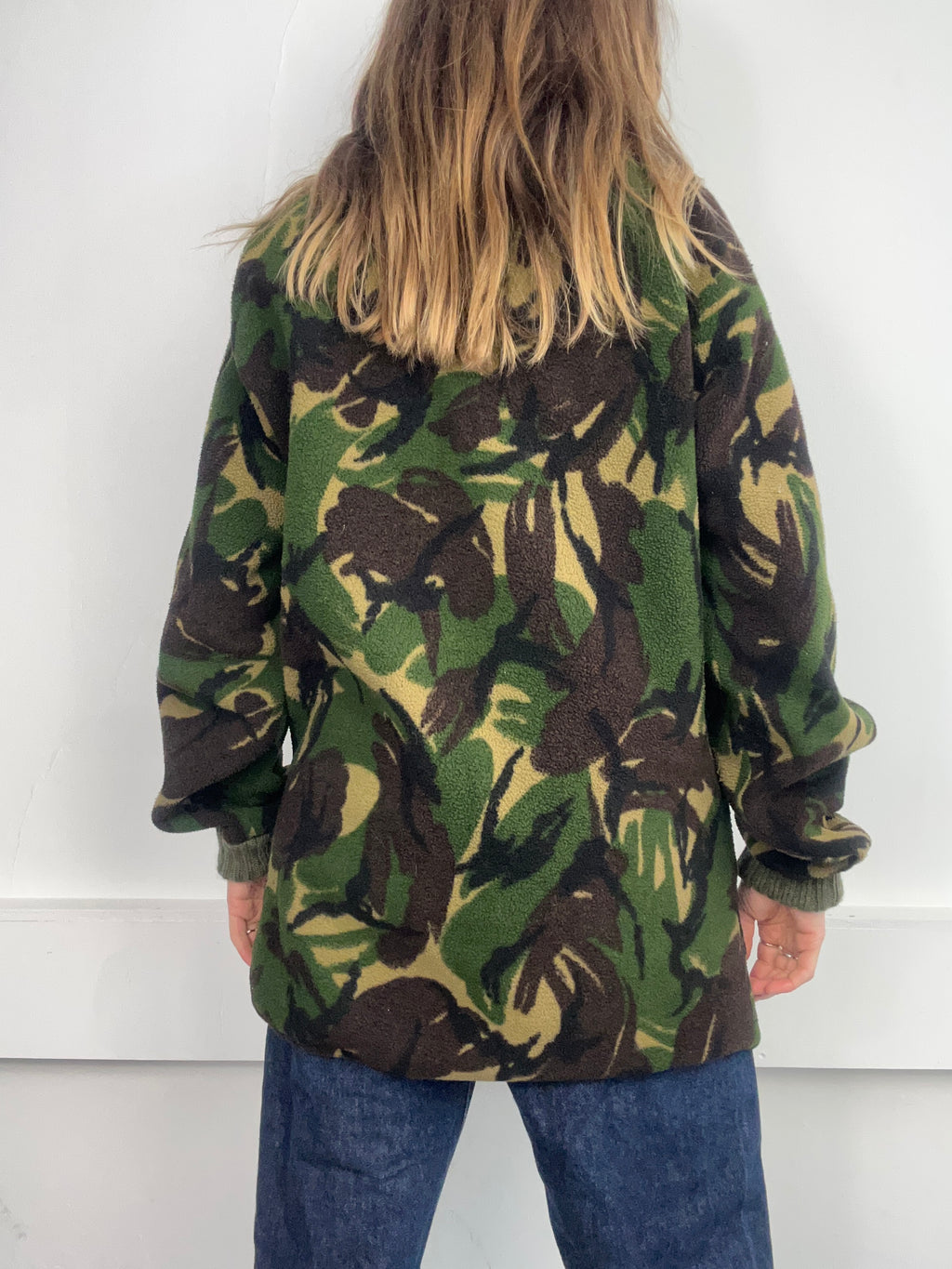 Camo Fleece Jacket Size M