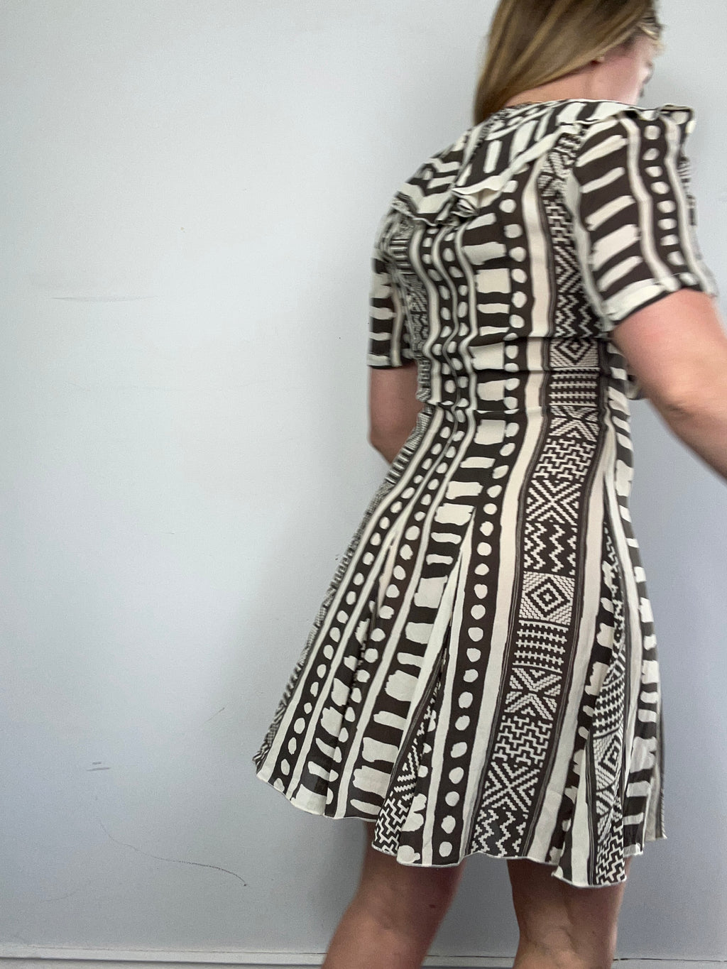 80's Ruffle Mini Dress Size 10