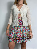 Floral 80's Skirt Size 8