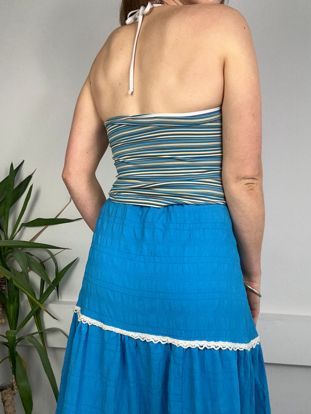Striped Halter Top Size S