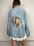 Horse 90's Denim Shirt Size L
