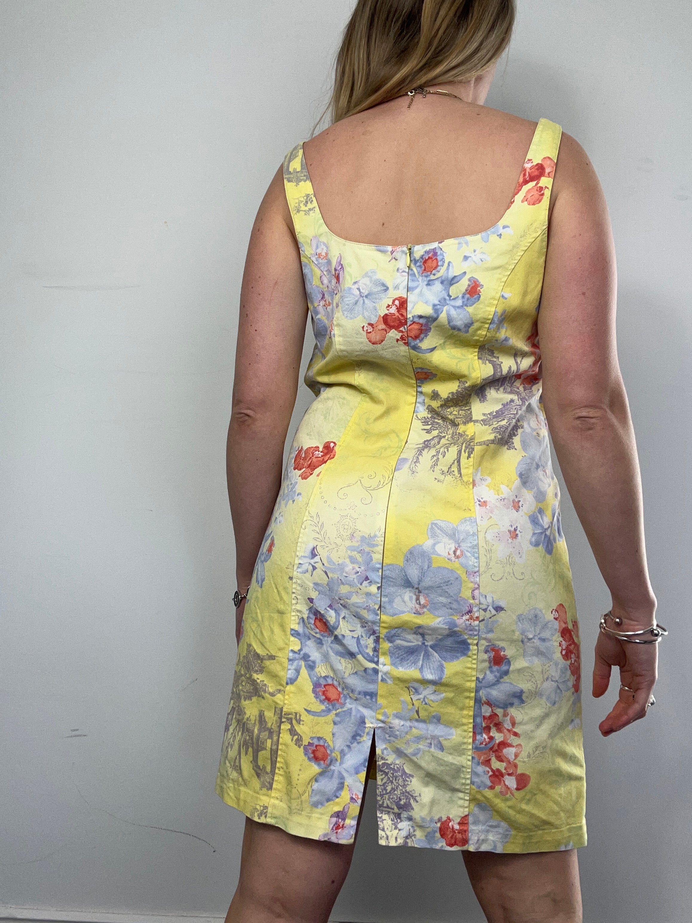 80's Lemon Mini Dress size 12