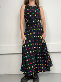 90's Polkadot Maxi Dress Size 8