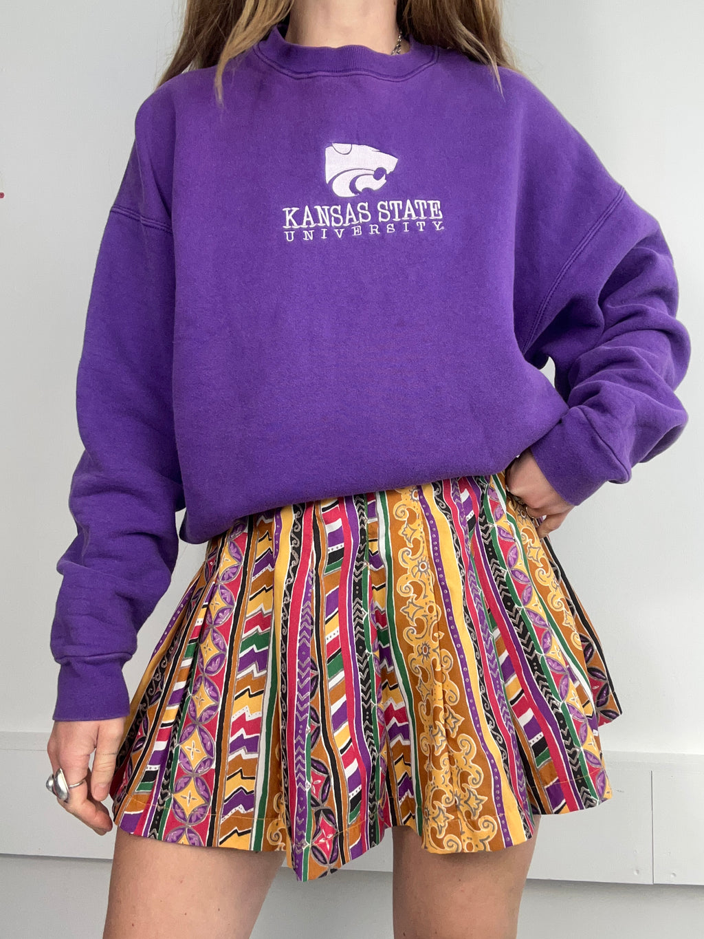 Kansas State Uni Sweater Purple Size M