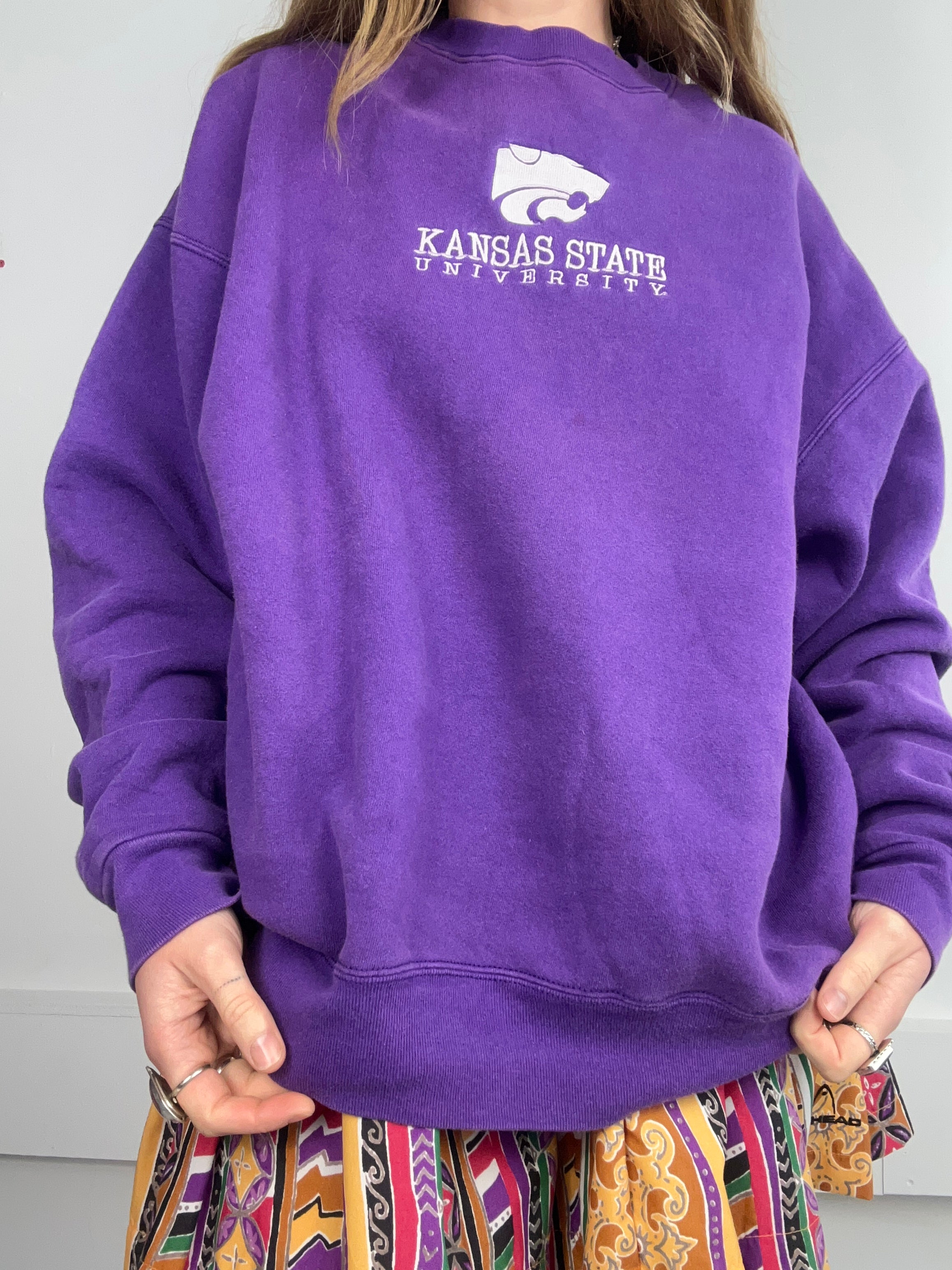 Kansas State Uni Sweater Purple Size M