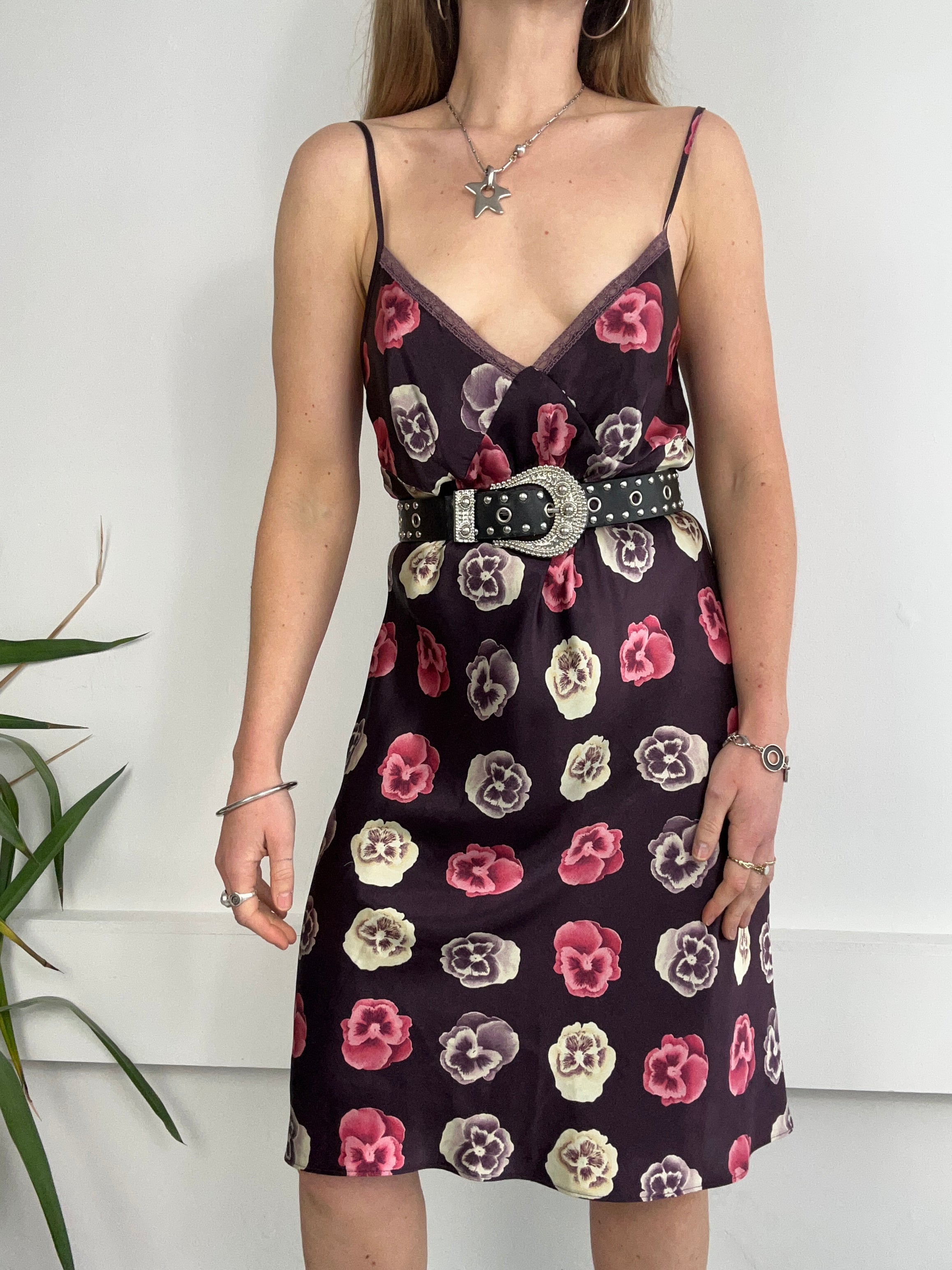 Rose Print Slip Dress Size 12