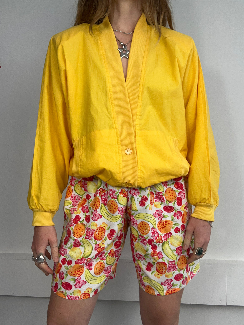80's Salad Print Shorts Size 10/12