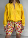 Yellow 80's v Neck Cardi Size 12
