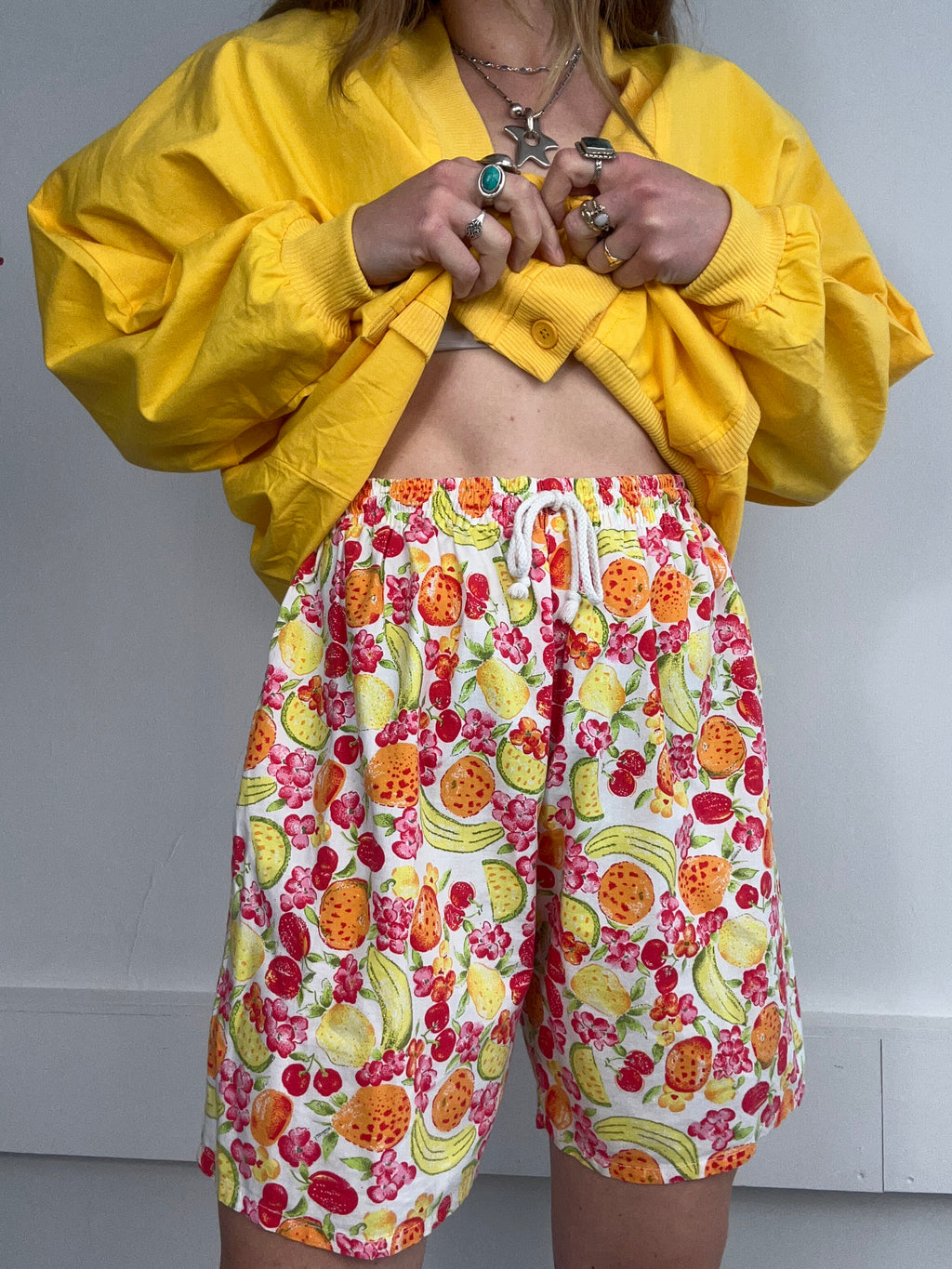 80's Salad Print Shorts Size 10/12