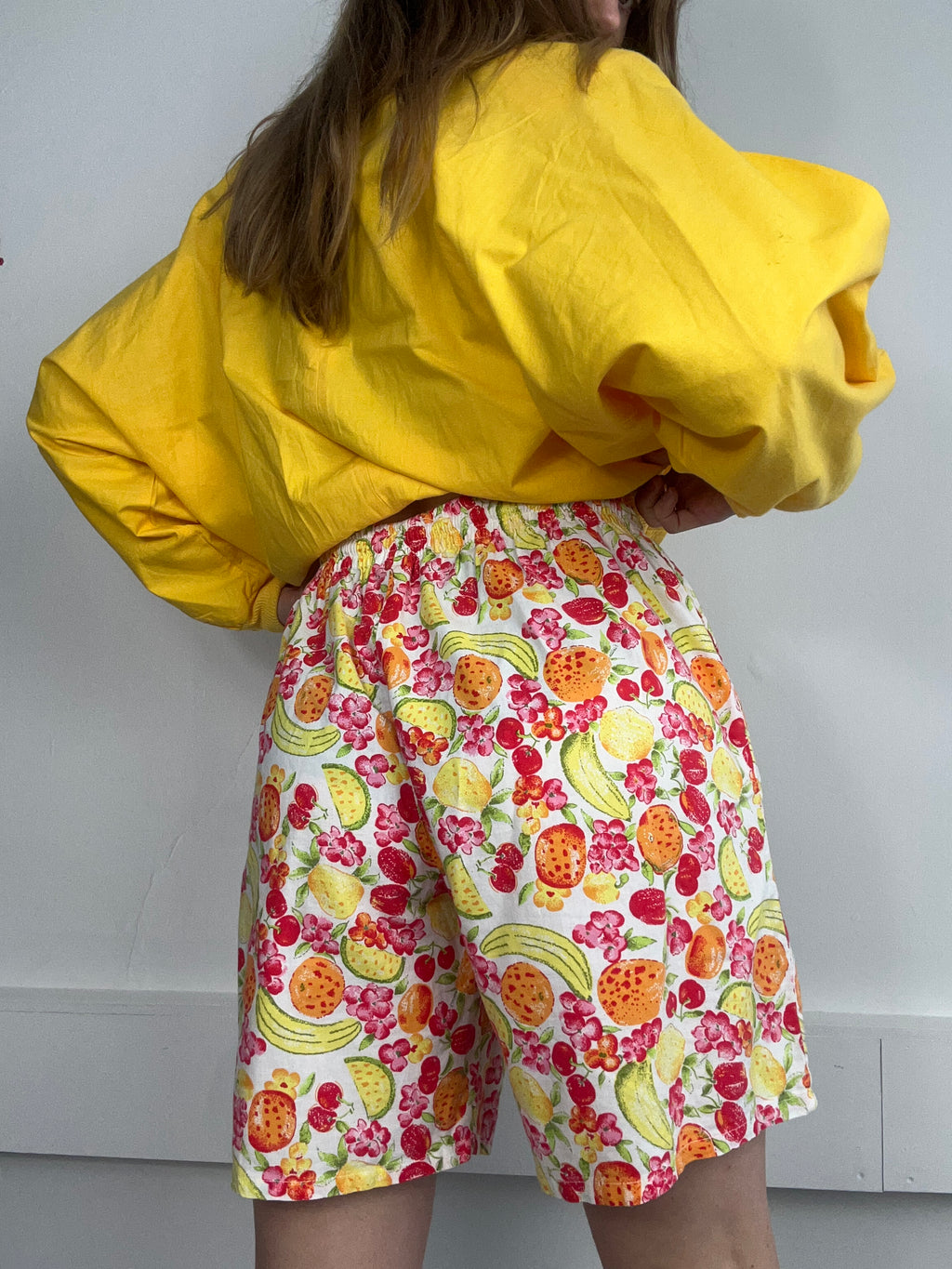 80's Salad Print Shorts Size 10/12