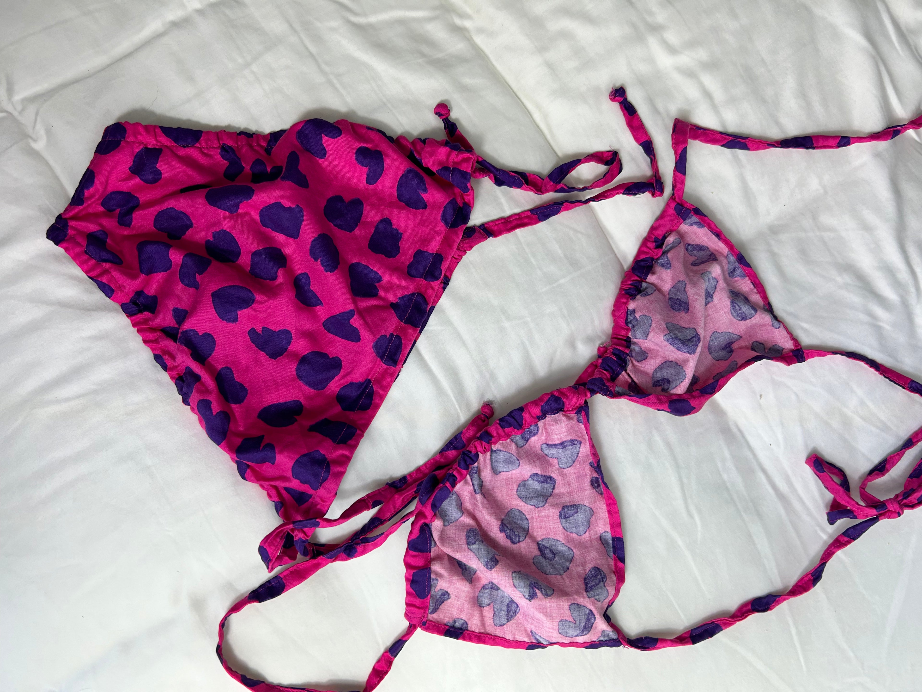 Cotten 80's Pink Bikini Size 14