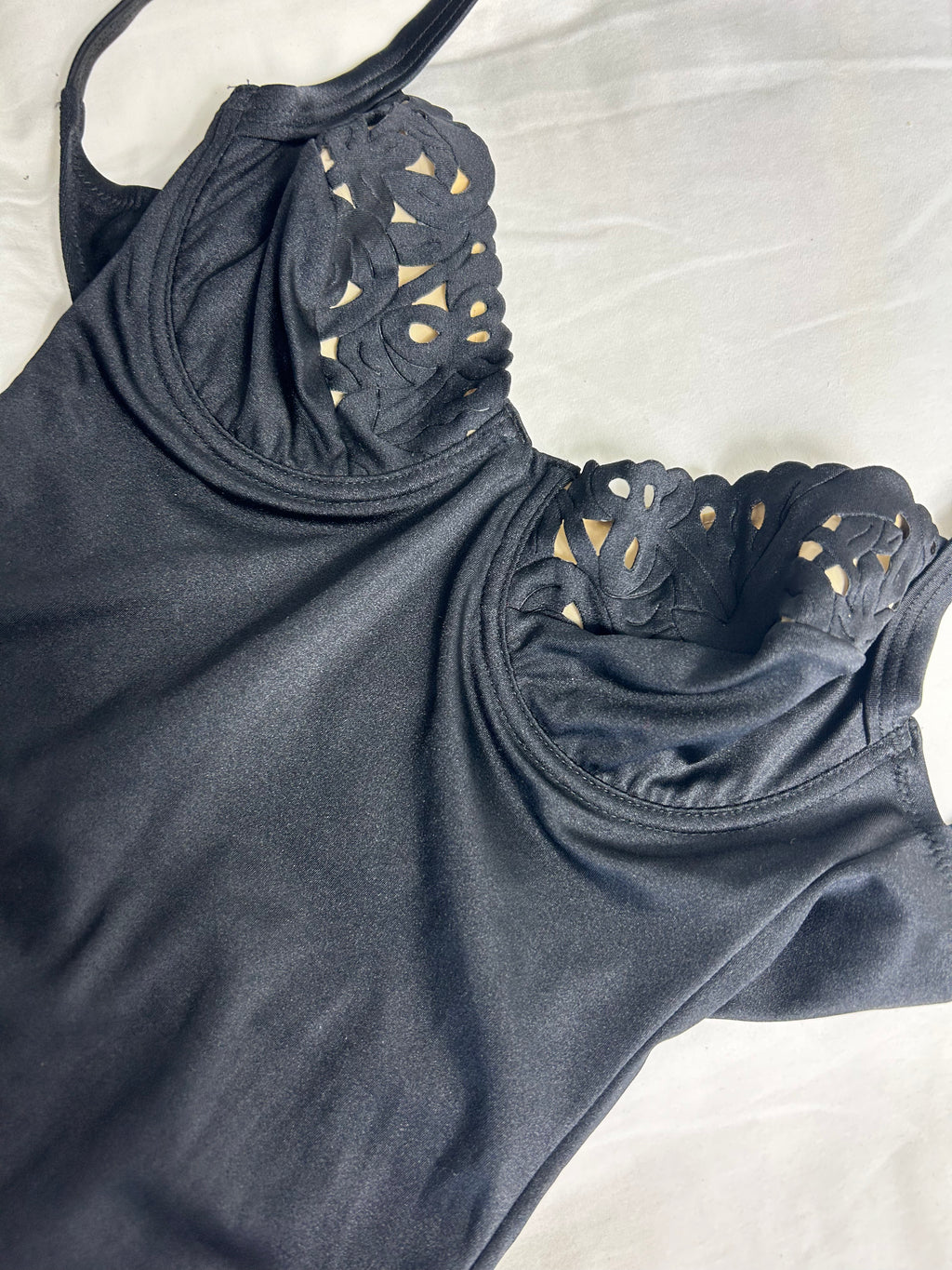 Black 80's Swimsuit Size 8