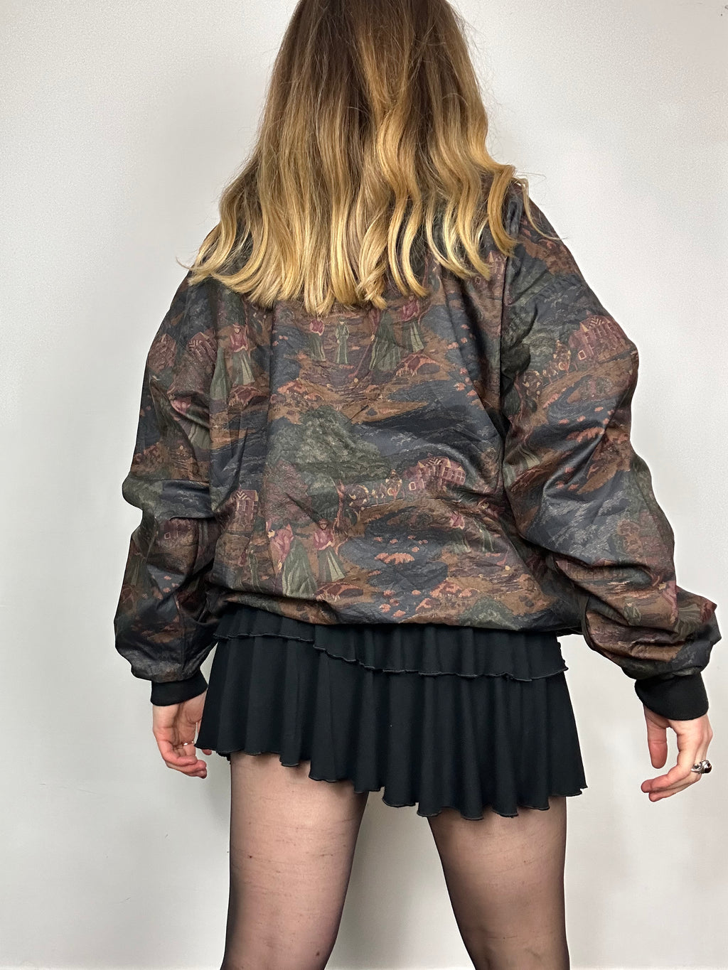 Painting 80's Windbreaker Sweater Size L