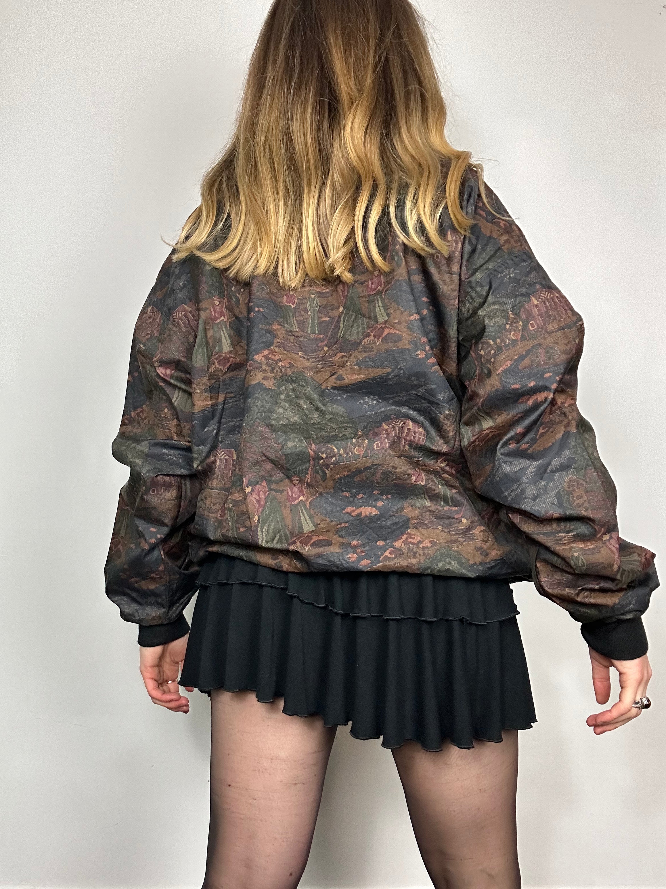 Painting 80's Windbreaker Sweater Size L