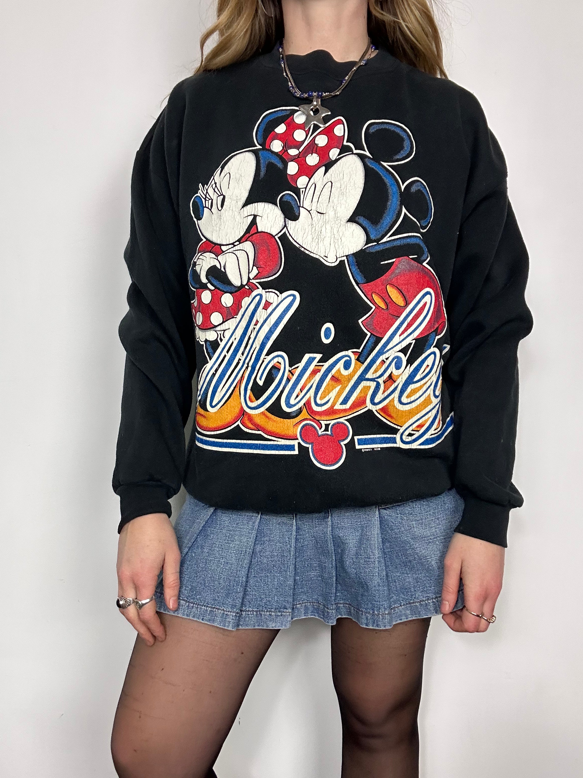 Mickey Mouse 80's Sweater Size S/M