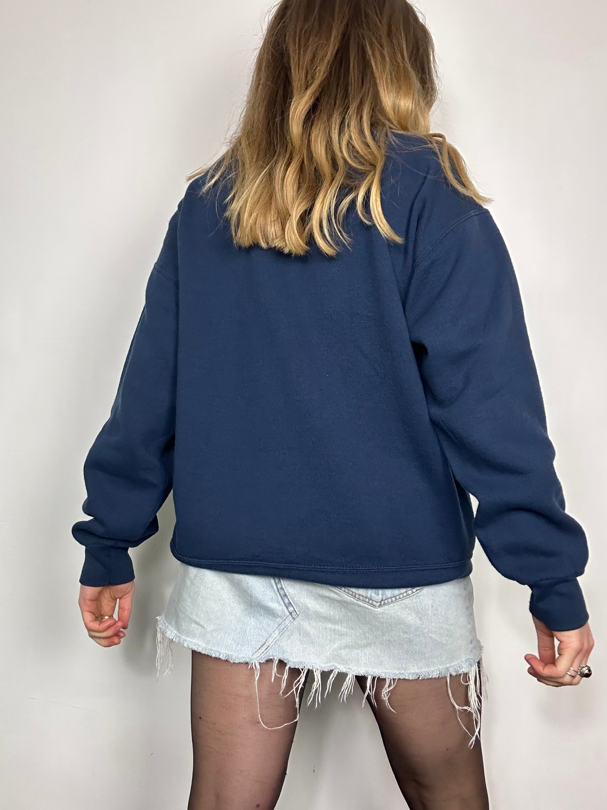 Navy Tiger Sweater Size S