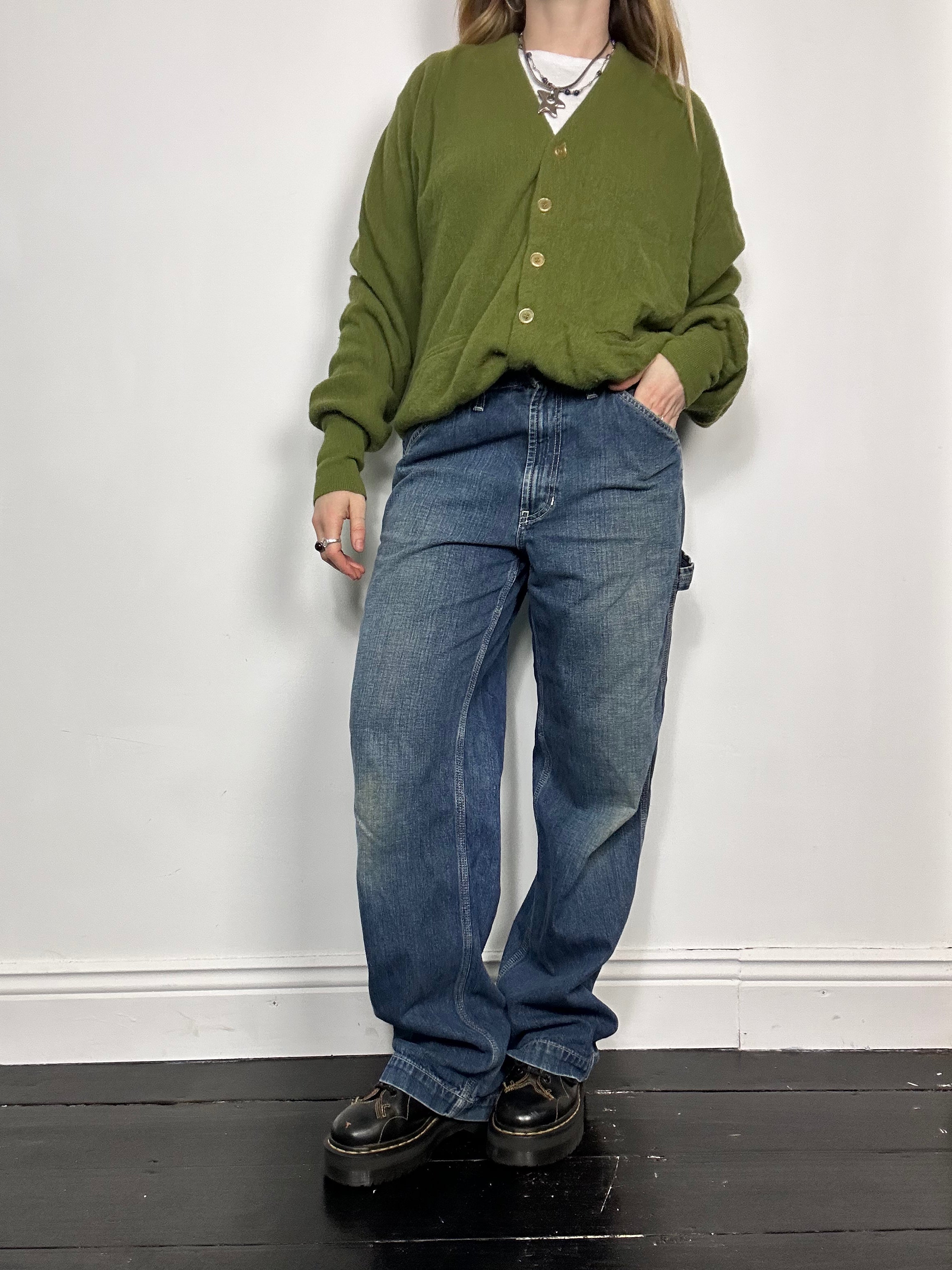 Olive 70's Cardigan Size 10