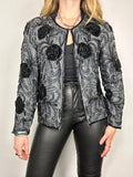 Grey Sequin Jacket Size 10